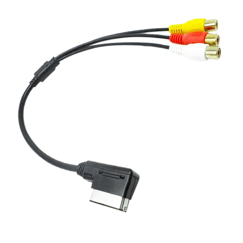 AMI to RCA Car Audio Music Play Cable Adapter Converter for Audi A3 A4 A5 A6