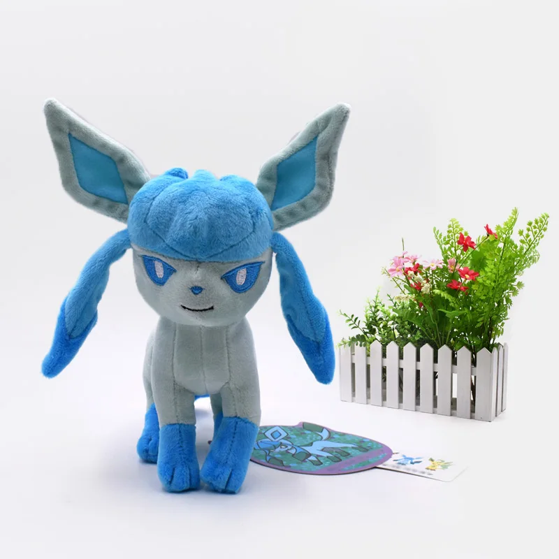 9 видов стилей стоящий Eevee Vaporeon Glaceon Umbreon flarion Jolteon Espeon Leafeon Sylveon животное плюшевая качественная мультяшная игрушка