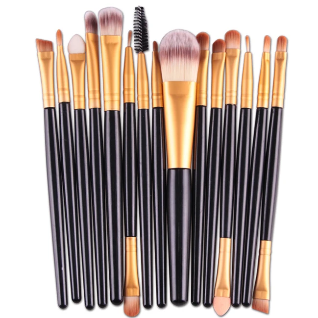 

15pcs/Sets Makeup Brushes Eye Shadow Foundation Eyebrow Lip Brush Make up Brushes Tool Synthetic Hair Maquiagem 4 Colors
