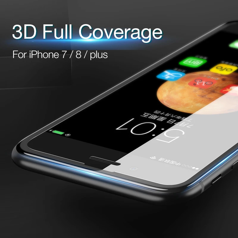  CAFELE Gehärtetem Glas Für iphone 6 6s 7 8 plus 3D rand vollen abdeckung Screen Protector Für iphon