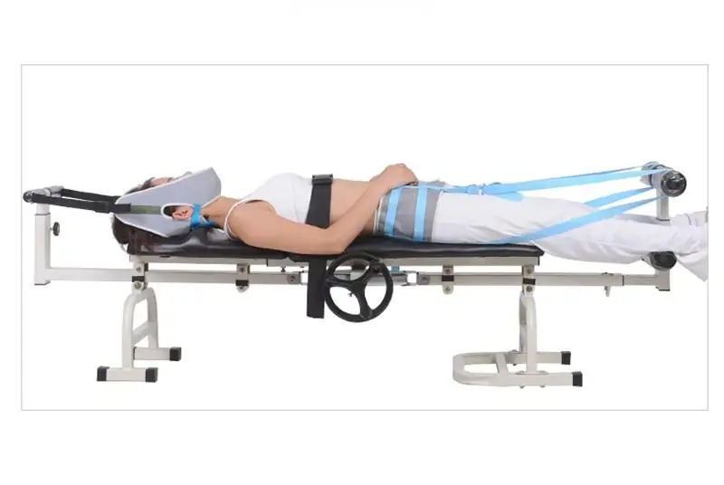 

home use pelvis and lumbar traction belt with the drop-down fastening tape Strain of lumbar disc herniation