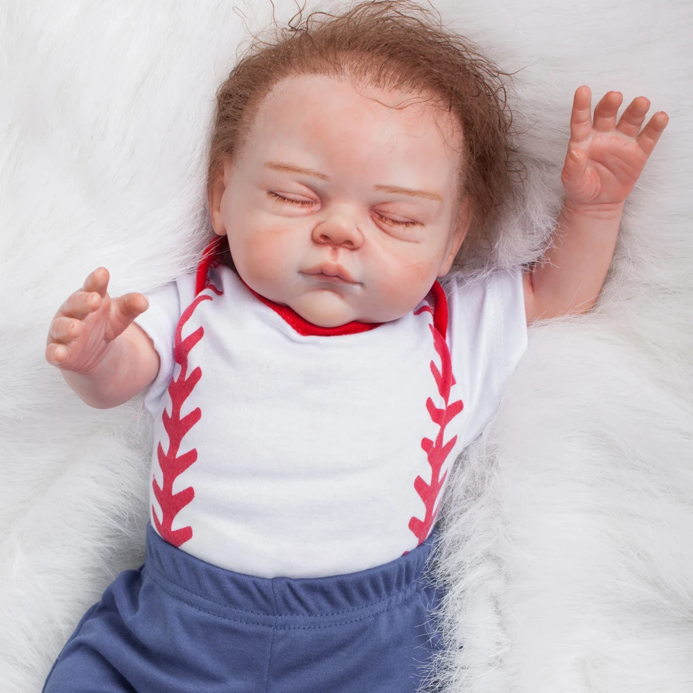 53 см мягкий бутик силиконовые Reborn Baby Doll Игрушки для мальчиков для новорожденных подарок для детей на ночь игрушка для раннего развития