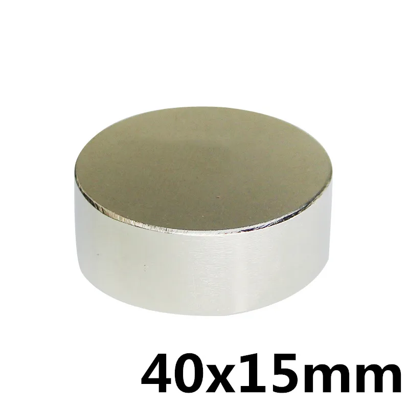 

1pcs Super Powerful Strong Bulk Small Round NdFeB Neodymium Disc Magnets Dia 40mm x 15mm N35 Rare Earth NdFeB Magnet