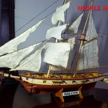 Spanish Baltimore Schooner Ship model building Kits Halcon Retro cannons luxurious sailboat model Offer English Instruction