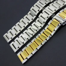 Silber mit gold Edelstahl Metall Armband Armband für L-g G uhr R smartwatch männer MIT Hoher Qualität Neue einsatz 22mm