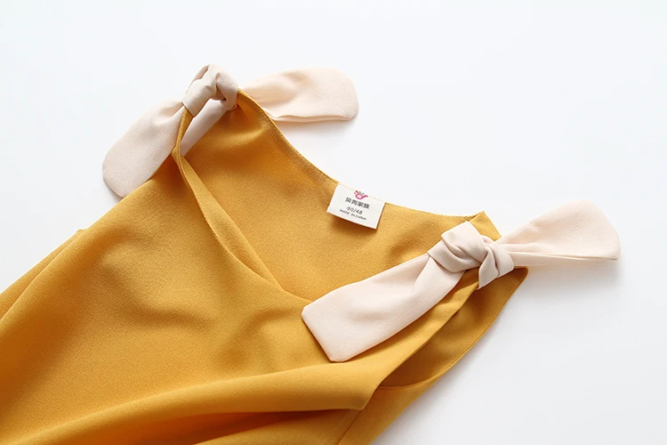 Girls Tops 2018 Summer Cotton Candy Color Orange Black White Blue Yellow Pink Purple Sleeveless O-Neck Chiffon T-Shirt Baby Girl (37)