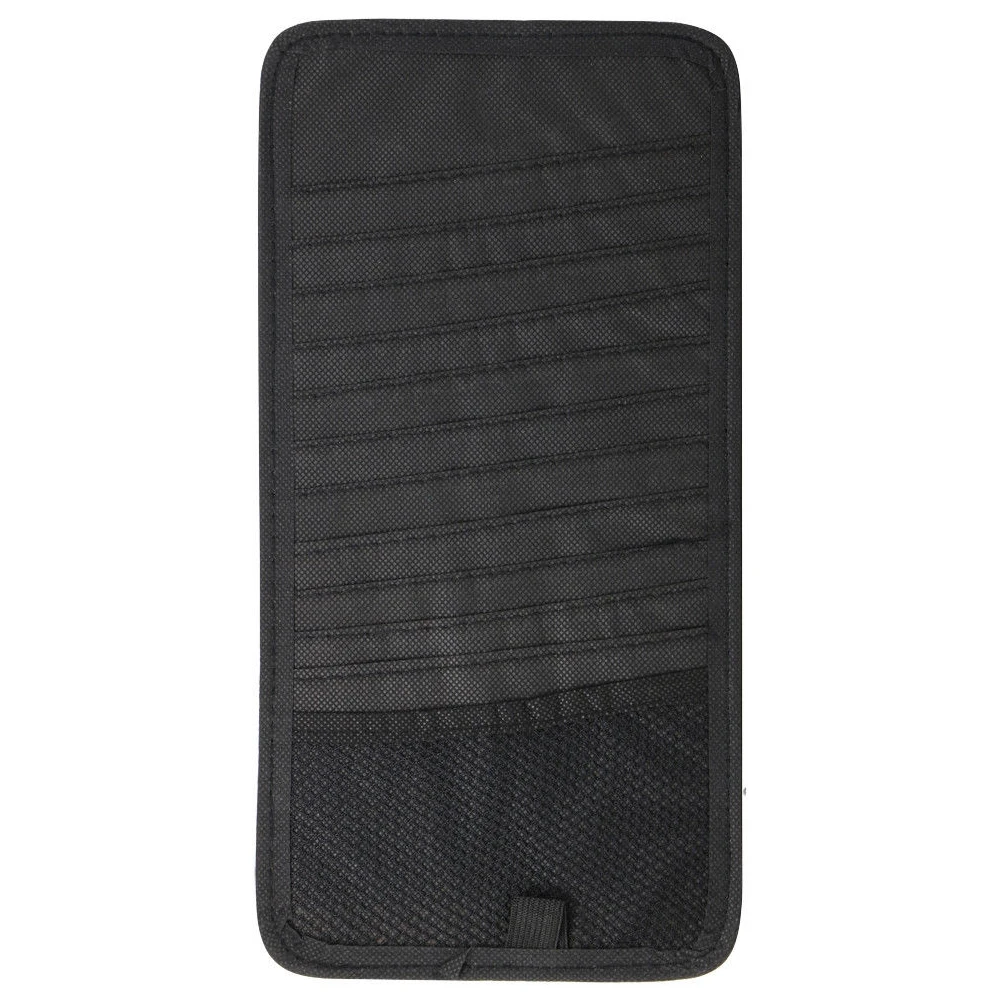 12 Disc Solid Sun Visor Non-woven Fabrics Soft Wallet Car Accessories Auto DVD Interior Durable Card Case Storage Holder CD Bag |