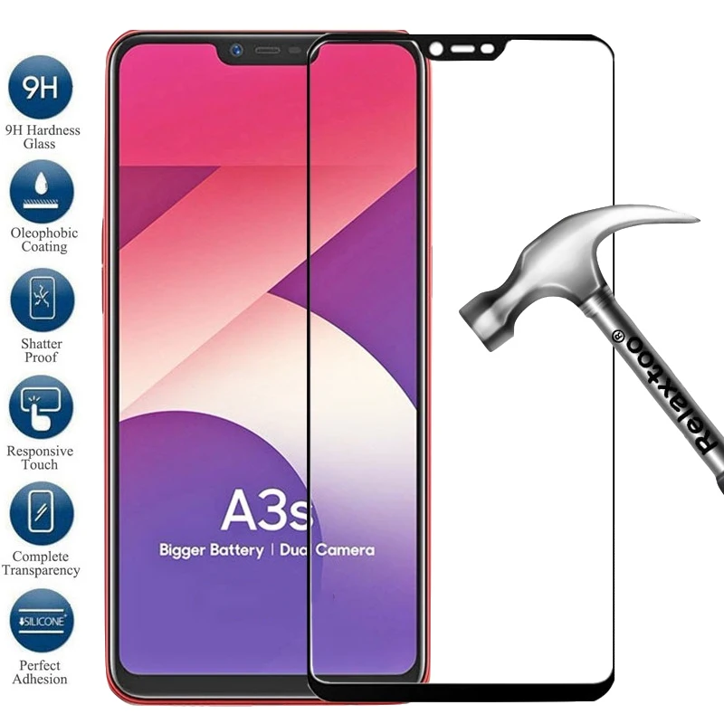 Закаленное стекло для Oppo Realme A3S A5 6 6i C1 C3 7 Pro защиты экрана полная защита защитные