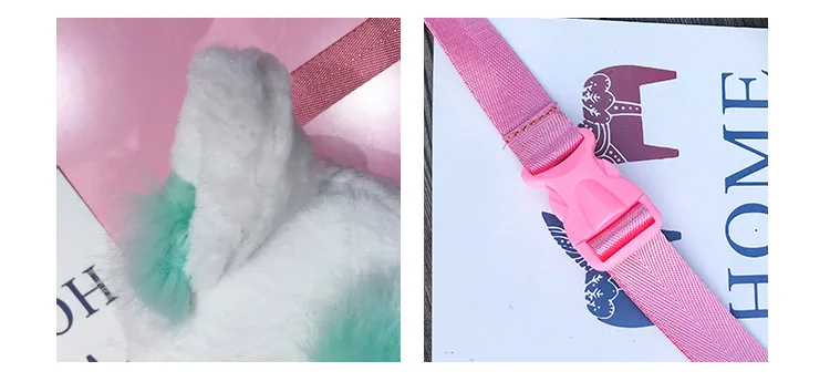 Monsisy, Женская поясная сумка для девочки, Фанни-пачки, зимняя плюшевая нагрудная сумка для кошки, кавайная мультяшная Женская поясная сумка для путешествий, рождественский подарок