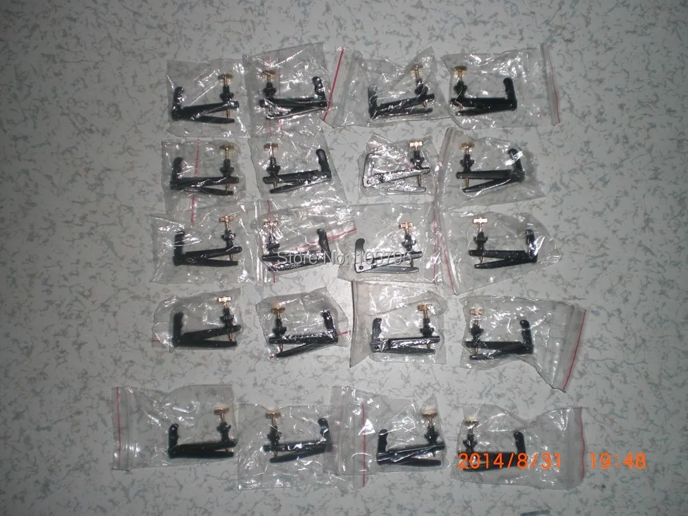 

100 PCs Brand New High Quality Black and Gold Violin String Adjuster 3/4 to 4/4