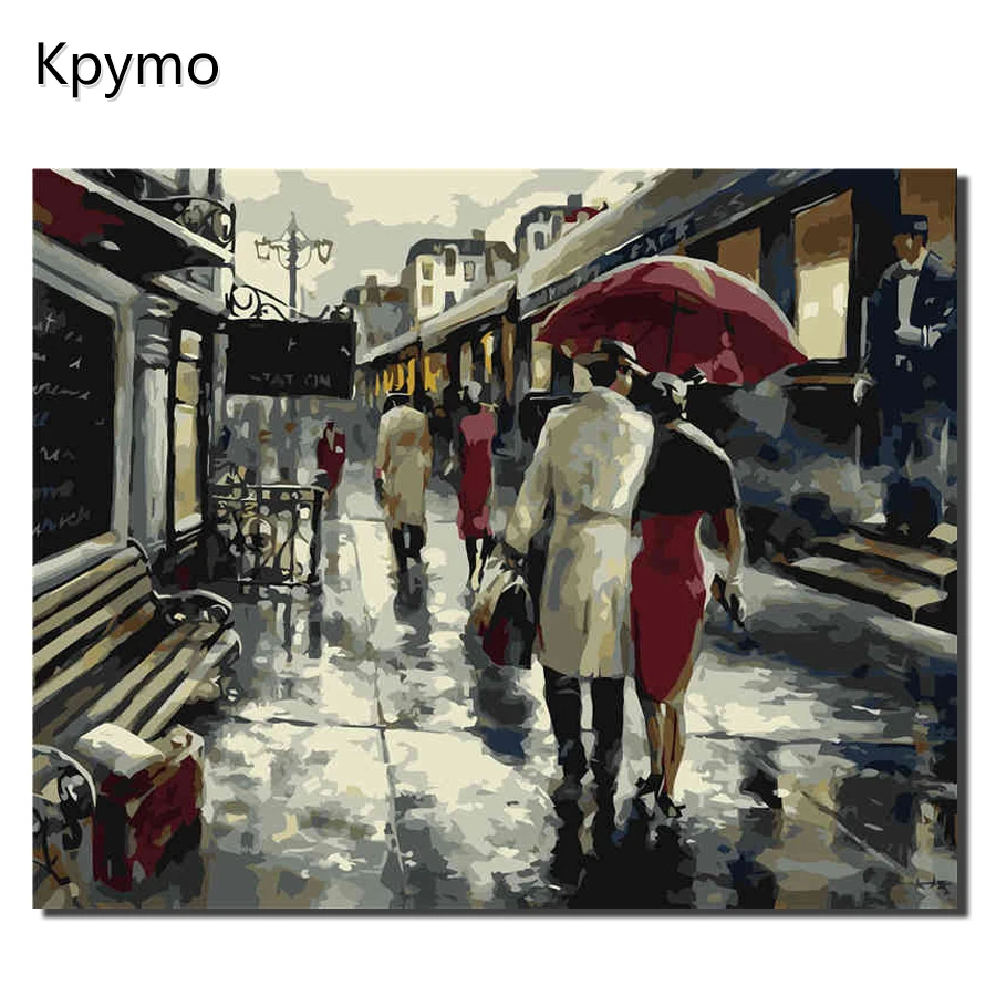 DIY PBN Arcylic живопись рисунок картинки по номерам на холсте в рамке настенные