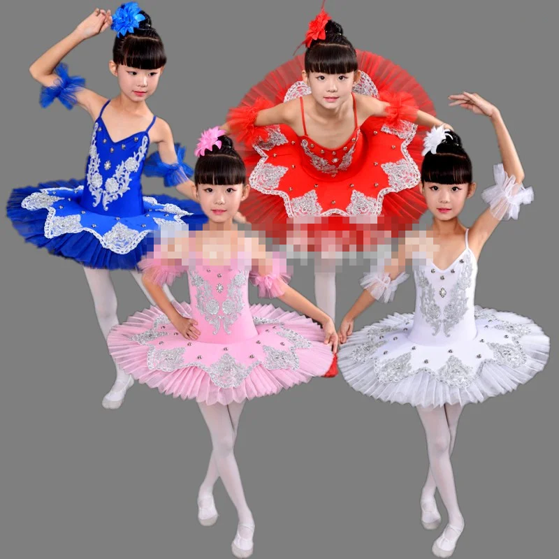 

Professional Ballerina Ballet Tutu For Child Girls Adulto Dance Clothing Kids Pancake Tutu Ballet Costumes Leotards Ballet Dress