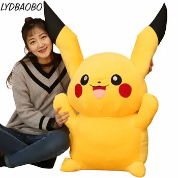 

LYDBAOBO 1PC 60CM Big Size Pikachu Plush Toys High Quality Soft Pillow Cute Anime Plush Toy Children's Gift Toy Kid Cartoon Doll