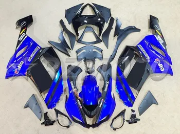 

New ABS Fairing Kit 100% Fit For Kawasaki ZX6R ZX-6R 07 08 Ninja 636 2007-2008 Injection Mold Bodywork Cowling black and blue