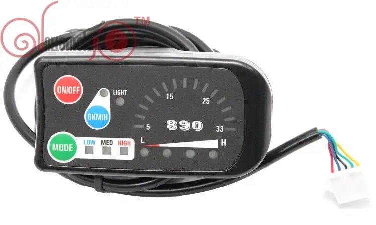 Ebike 24V 36V 48V eBike 3-Speed PAS LED890 панель управления дисплей для электрического велосипеда
