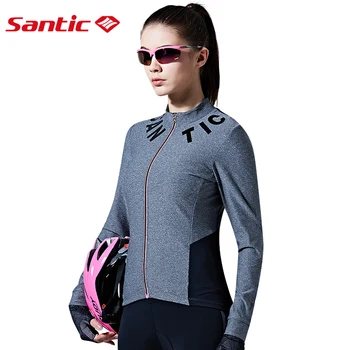 

Santic Women Cycling Jerseys Long Sleeve Pro Fit SANTIC N-FEEL Urban Leisure Road Bike Riding Shirts Cycling Clothings L7C01078