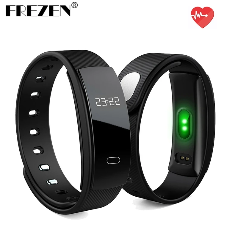 FREZEN QS80 Heart Rate Smart Band Blood Pressure Monitoring Smart Wristband Fitness Tracker Smart Bracelet for