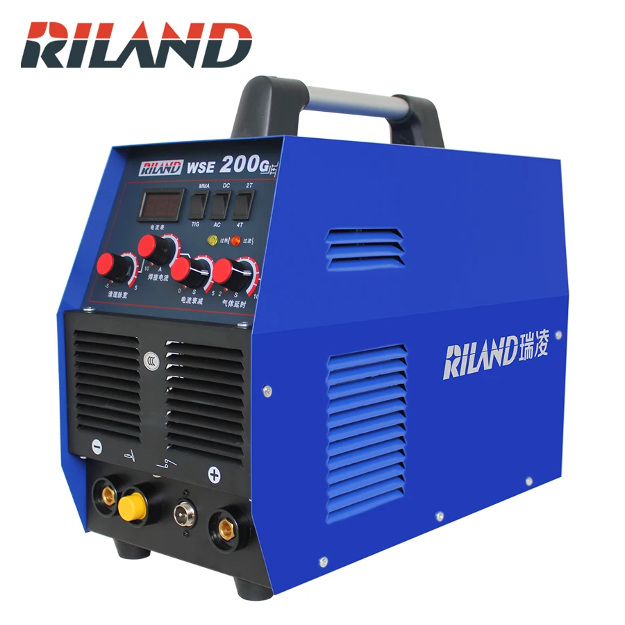 

RILAND WSE200G AC/DC Square Wave Argon- ARC Welding Stainless Steel Welding Machine Aluminum TIG Welding Machine 220V