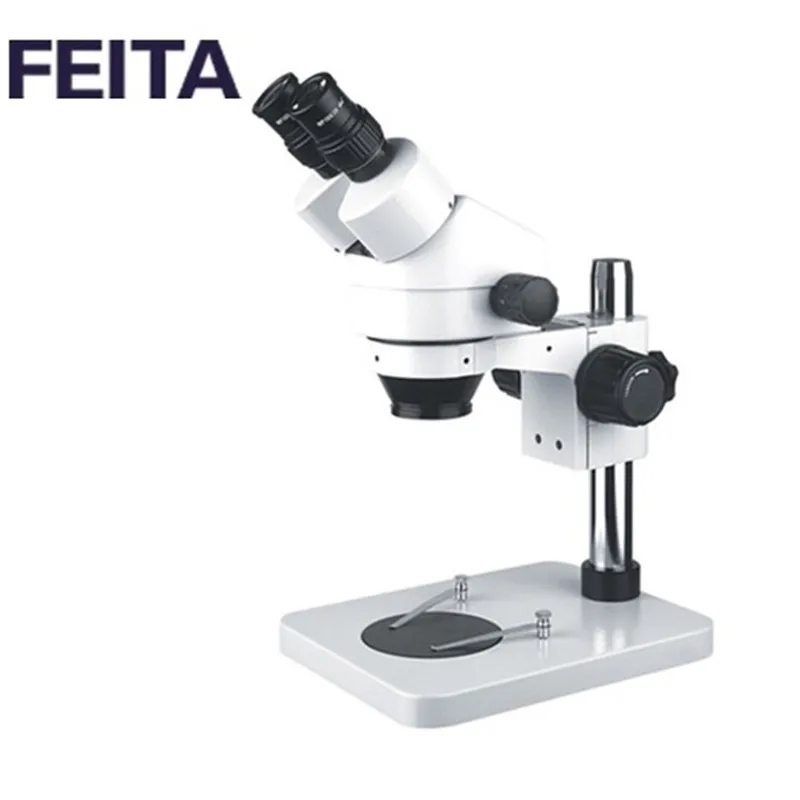 CE 7 45X Low Power Zoom FT 45T1 Trinocular Microscopes with ring lamp