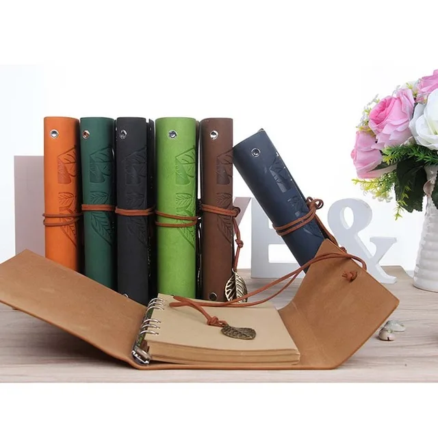 

New Kawaii Hot Sale Notebook Office Stationery School Supplies Travel Diary Creative Leather Binder Kraft Paper Notepad