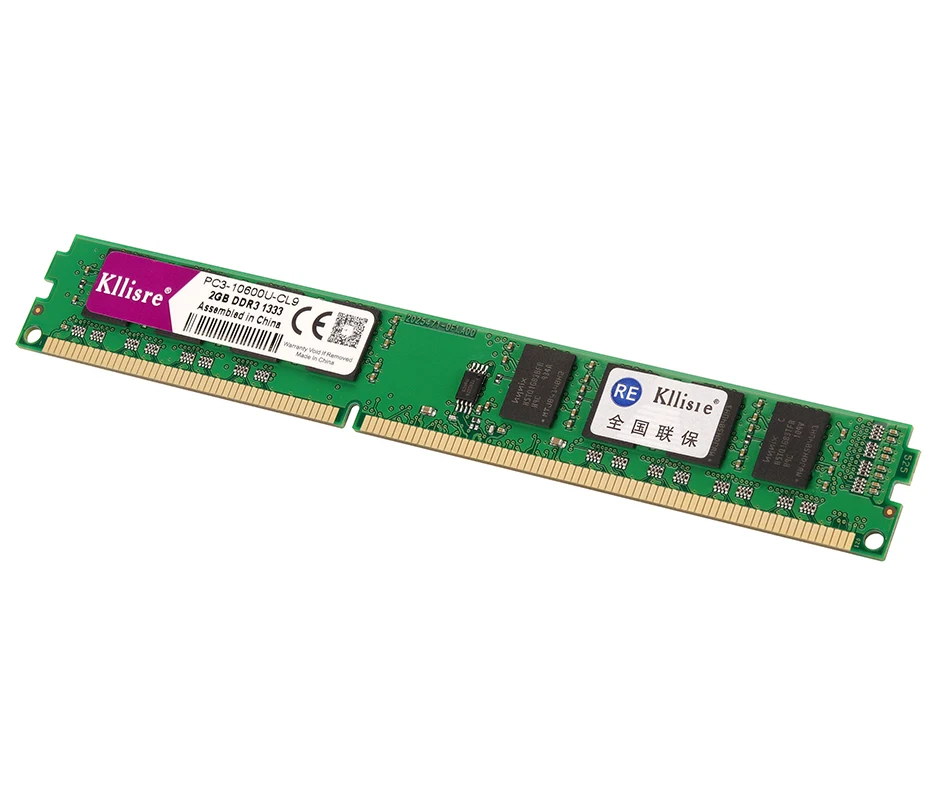 Kllisre DDR3 2 Гб 1333 МГц PC3-10600U для рабочего стола оперативной памяти