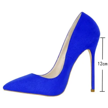 

SHOFOO shoes,Beautiful fashion women's shoes , 12 cm high heel shoes, single shoes, pointed toe pumps, banquet shoes. SIZE:34-45