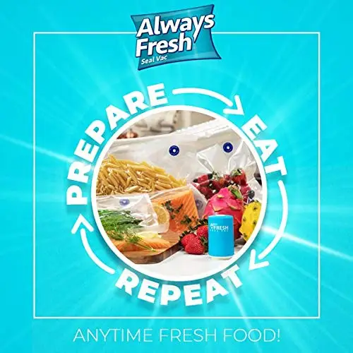 Food Vac Vacuum Sealer Always Fresh Automatic Bag Food Preservation With 6 Extra Bags 16 51Atjpeb8Zl