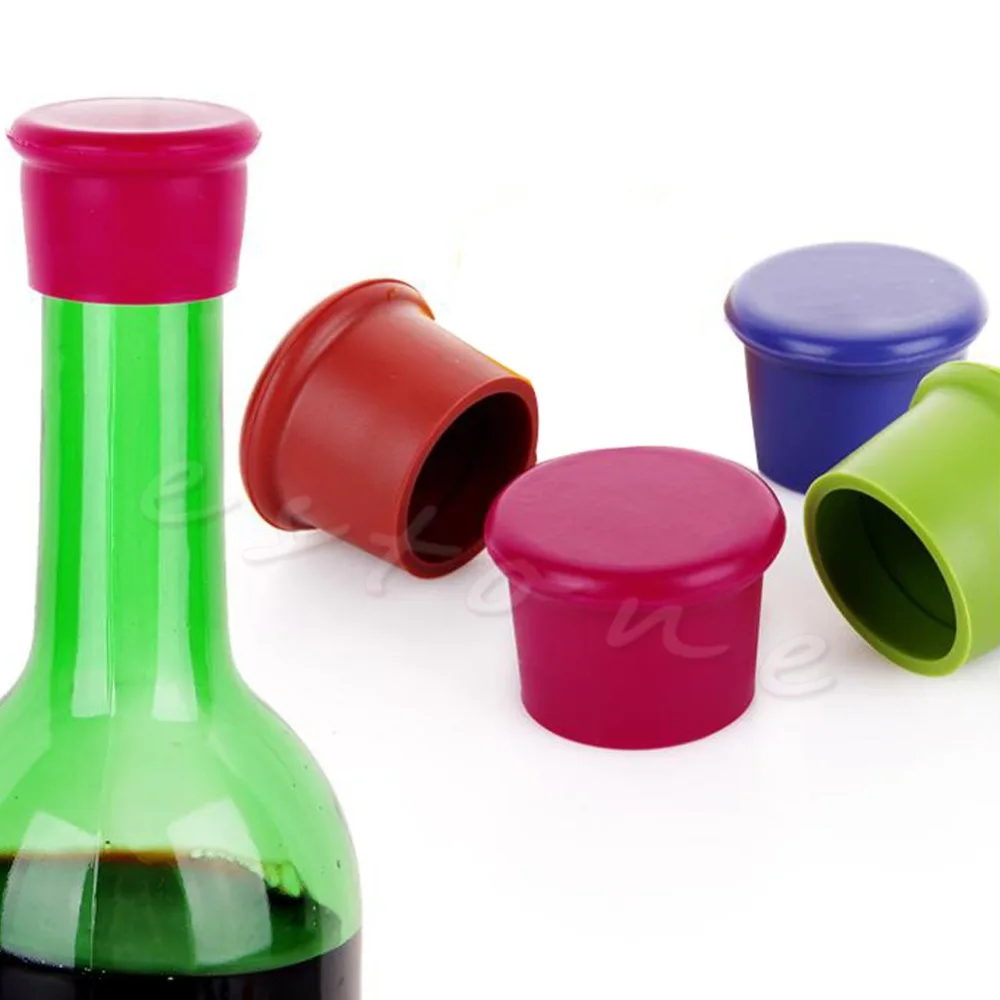 Buy New Corks Food Grade Approved Flexible Durable Silicone Wine Beer Bottle