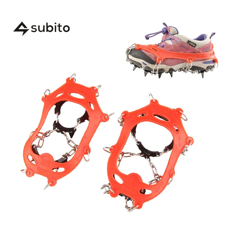 LUCKSTONE Children Crampons Climbing Equipment Universal 11 Steel