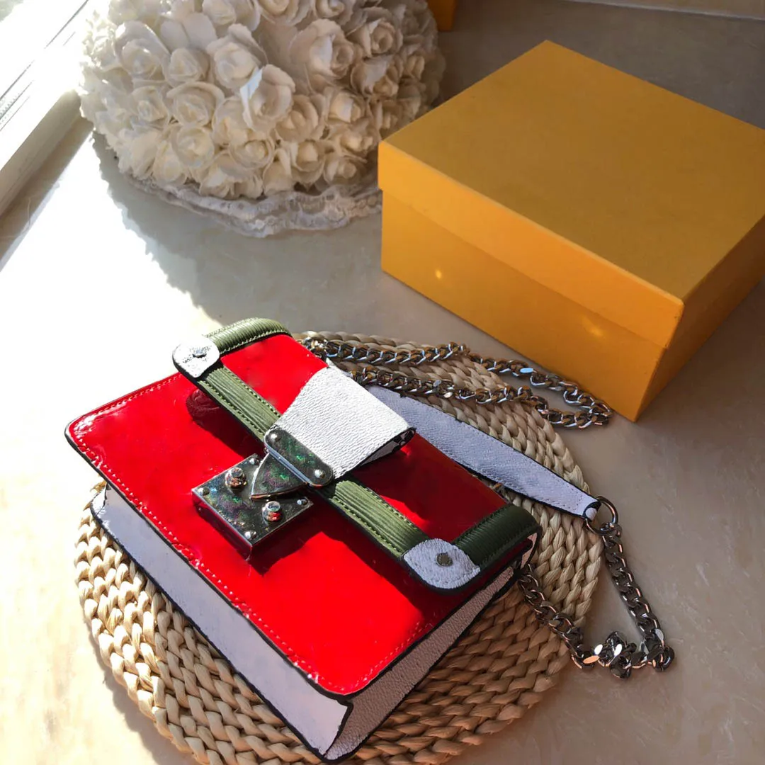 

2019 Women Patent Leather Hand Bag Shoulder Messenger Bag Female Designer Handbag Fashion Crossbody Bags Box Bag