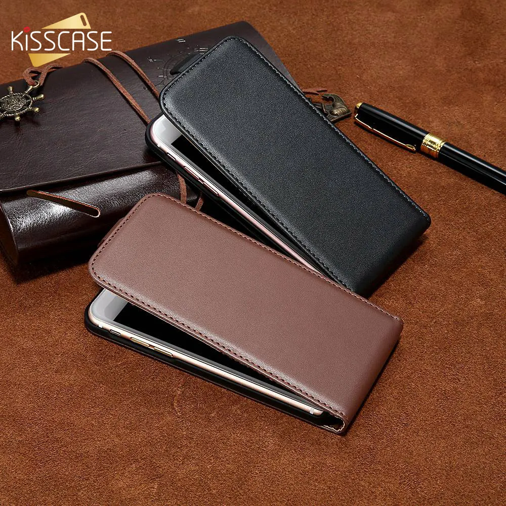 KISSCASE кожаный чехол для sony Z2 Z3 Z4 с откидной крышкой Samsung Galaxy S8 плюс S7 S6 край S5 S4 S3 Note 3