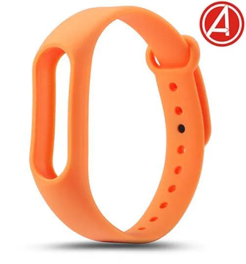 avengers marvel For Xiaomi Mi Band 4 3 2 Bracelet Strap Miband 3 2 Strap Wristband Band For Mi Band 2 3 4 Silicone - Цвет ремешка: orange No.1