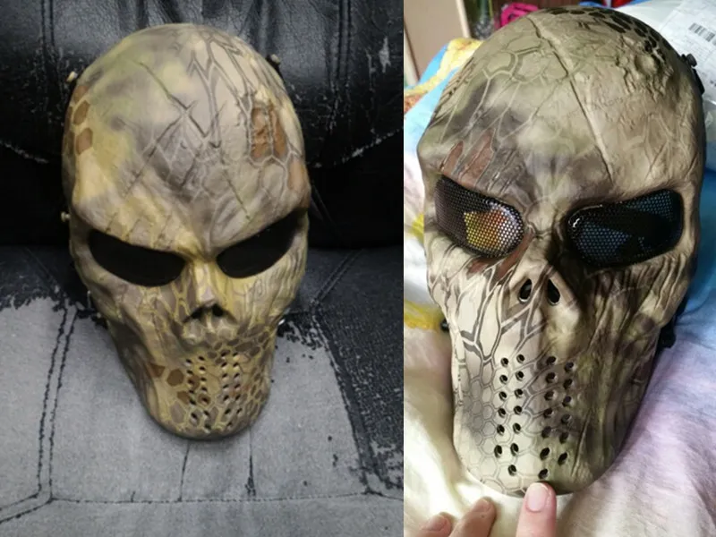 Креативная маска с черепом Wargame Chief Tactical CS Cosplay Masked Mask шалость забавная камуфляжная маска для верховой езды на лицо полные маски подарок на Хэллоуин