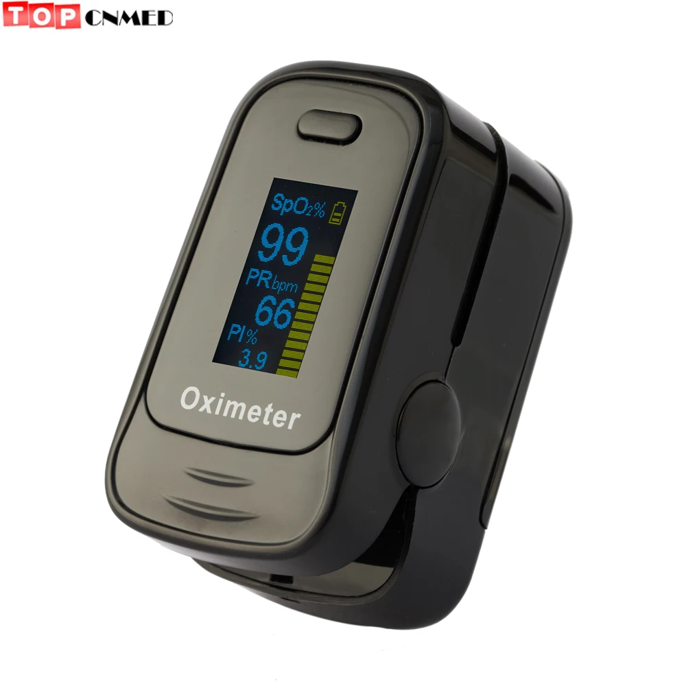 

FDA CE New Pulse Oximeter SPO2 PR PI 3 Parameters+Memory Recorder Blood Oxygen Saturations Monitor Beep+Alarm Sound OLED Display