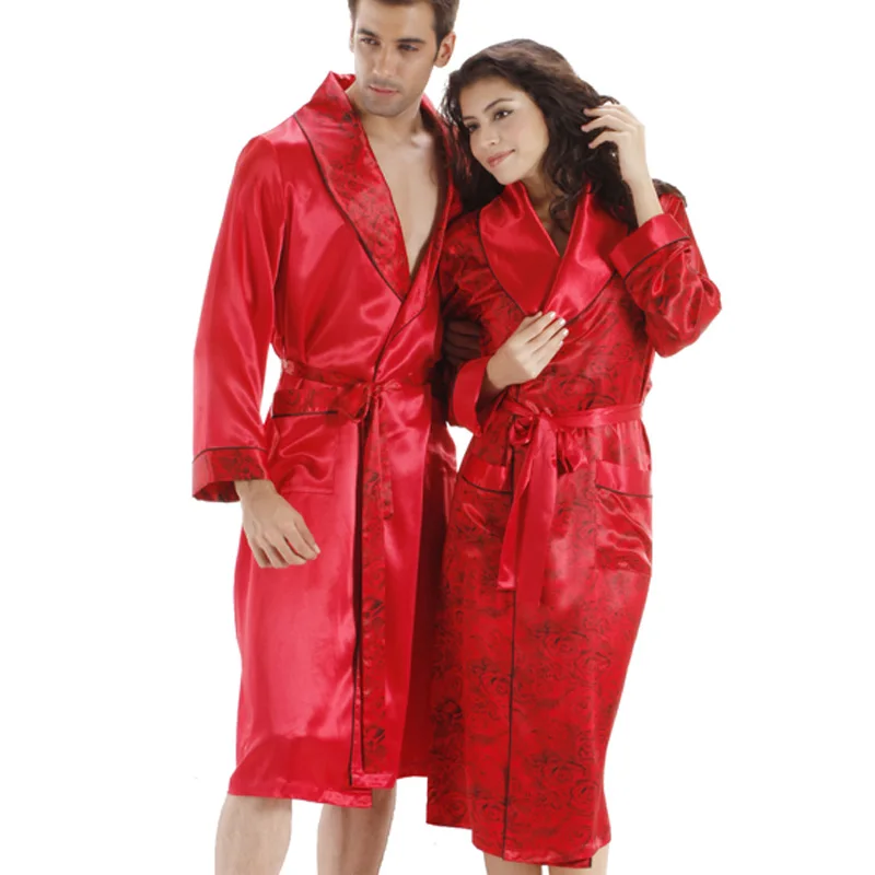 satin bathrobe