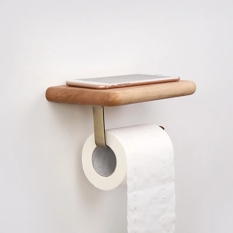 Черный орех держатель рулона деревянная вешалка для полотенец коробка для салфеток держатель для туалетной бумаги Полка Стеллаж для хранения Товары для ванной комнаты
