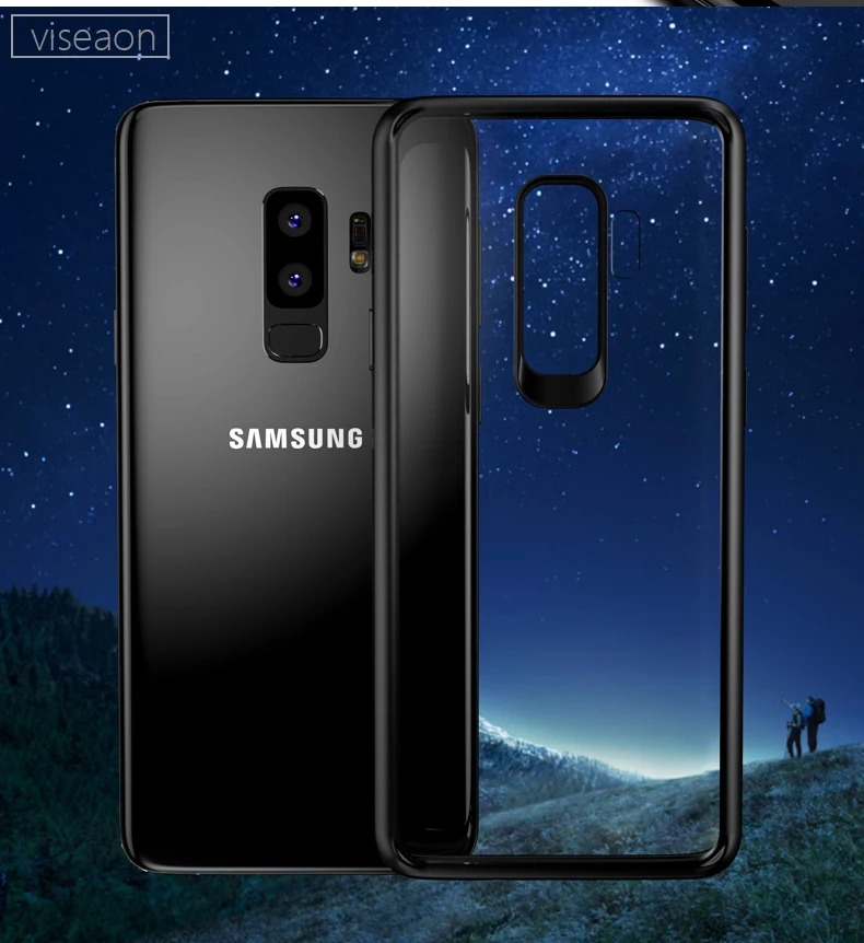 Ультратонкий Прозрачный чехол из поликарбоната для Samsung Galaxy S9 plus противоударный