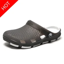 Мужская обувь с перфорацией; мужские сандалии; Sandalias; Летняя обувь; Sandalen; тапочки; Sandalet hombre Sandali Croc; Сабо; Новинка года