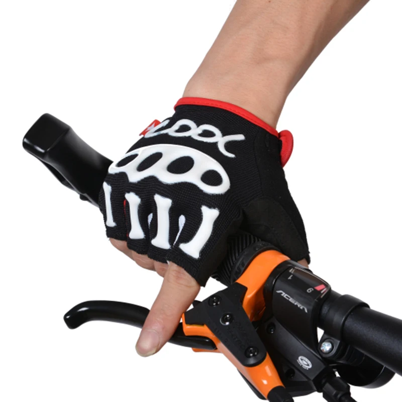 SPAKCT Short Finger Half Finger Cycling Sportwear font b Gloves b font Bicycle Half Finger font