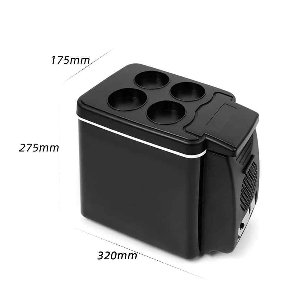  12V 6L Dual-Use Car Refrigerator Multi-Function Temperature Control Portable Box Cooler Warmer Dorm