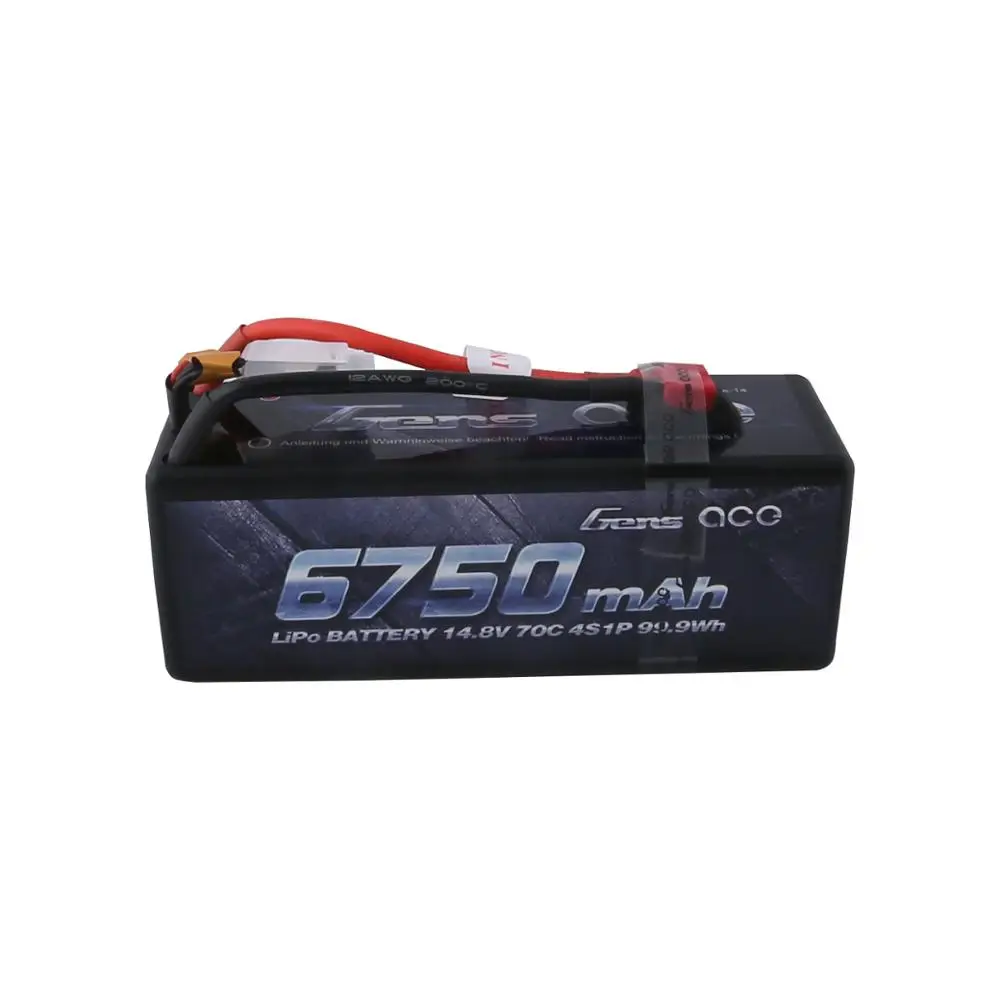 Gens ace 4S 6750 мАч Lipo 14,8 V Батарея пакет 70C XT90 Т-образный штекер для Traxxas X-maxx 1/8 автомобиля Lipo батарея Quad Дрон лодка