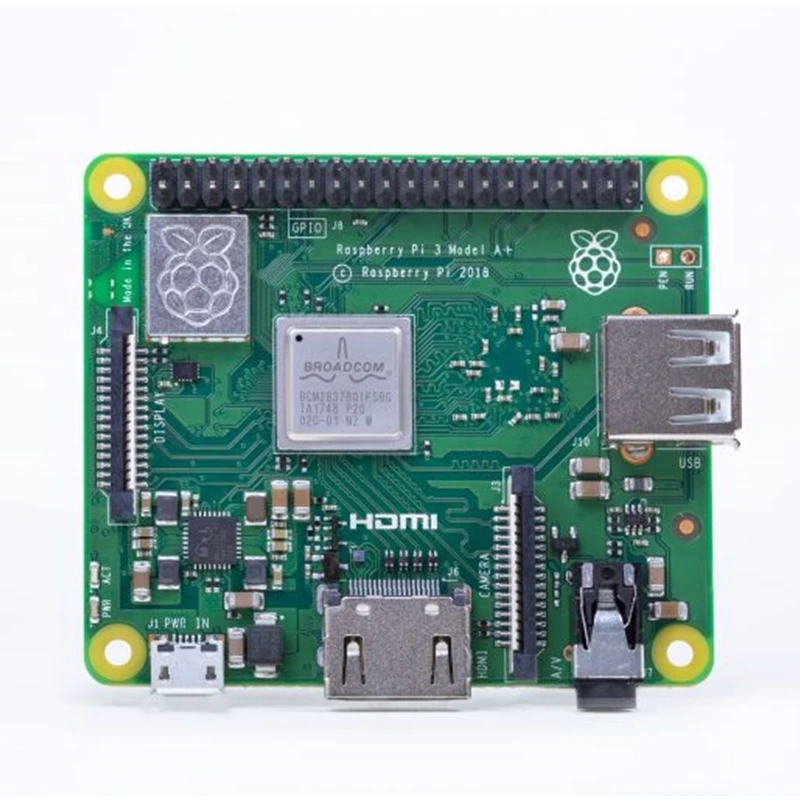 Новый Raspberry Pi 3 Model A + Plus 4 ядерный процессор BMC2837B0 512M RAM 3A с Wi Fi и