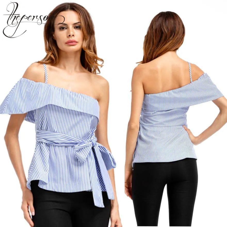 Strapless Sexy Shirt-in Blouses & Shirts from Women's Clothing on ...
