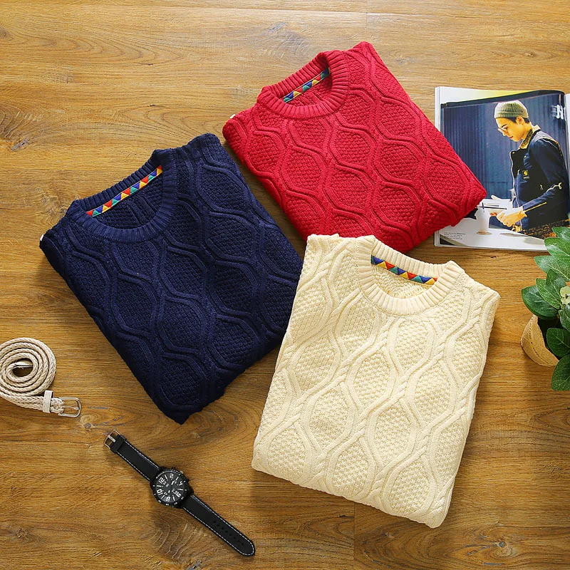 Men's Autumn Sweater knitted shirt Korean version skinny head men's sweater winter sweater men 2019