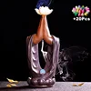 Gift 20Cones Creative Tearoom Yoga Decorations Handmade Zen Buddha Hand Lotus Backflow Incense Burner Mascot Led Incense Burner ► Photo 1/6