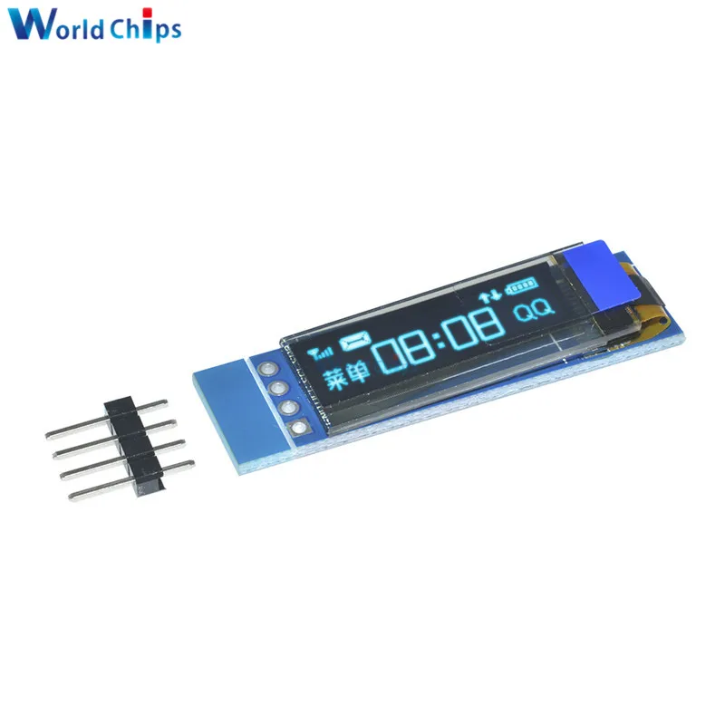 0,91 дюймов 128x32 IIC IEC серийный синий/белый OLED ЖК-дисплей DIY модуль SSD1306 Драйвер IC 0,9" 12832 SSD1306 для Arduino PIC