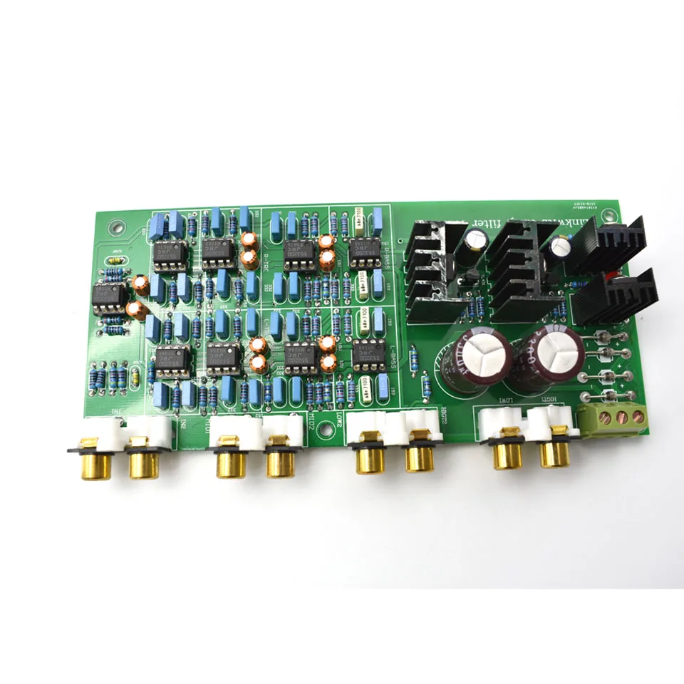 Linkwitz-Riley фильтр 3 Way кроссовер PCBA ClassA Мощность 6-канальный Кроссовер-точка 310 Гц/3,1 кГц G1-004