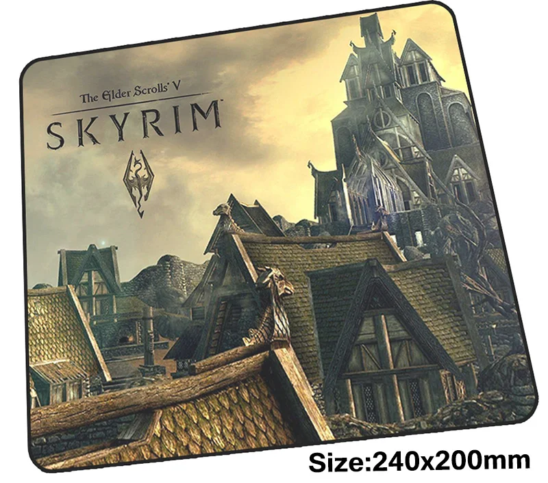 Игровой коврик для мыши skyrim 240x200 мм нетбука милый игровой большой настольный