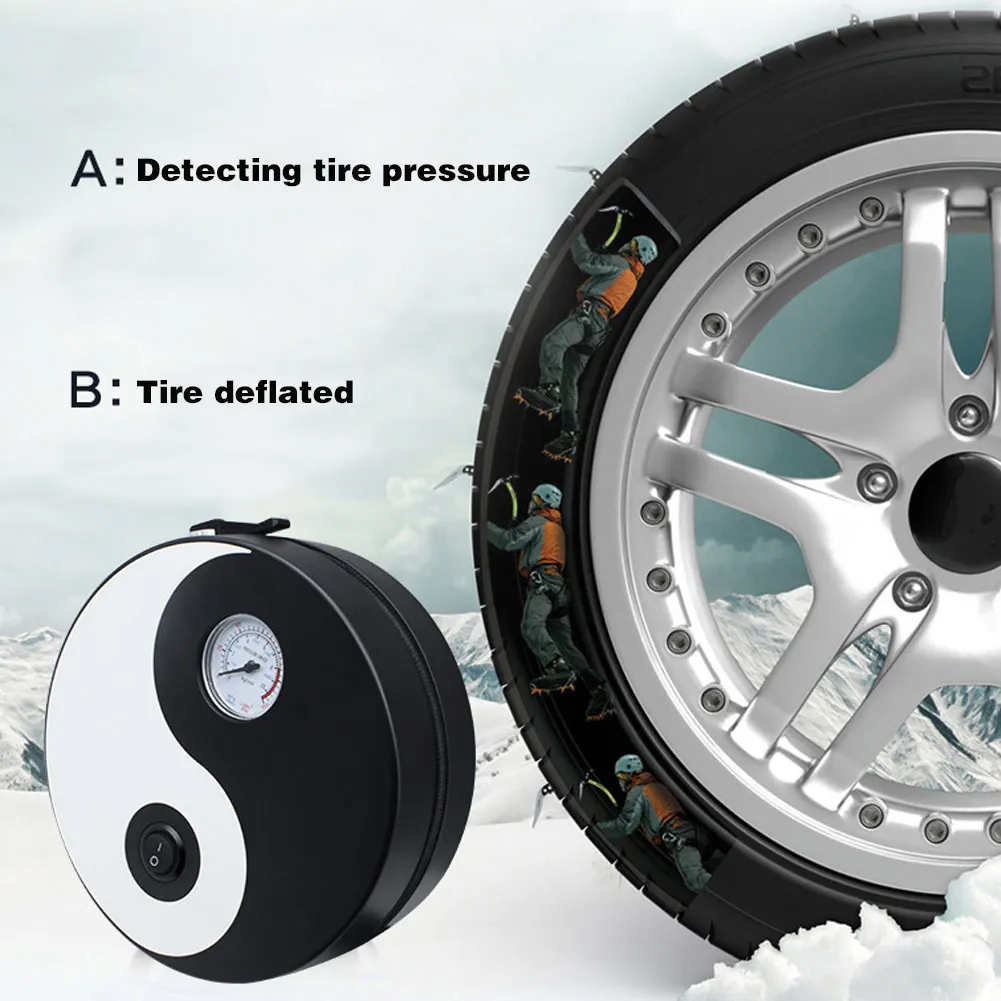 

New Car Auto Wheel Tire Air Pump Portable ABS 12V Fast Inflatable Safety Pressure Monitoring CSL2018
