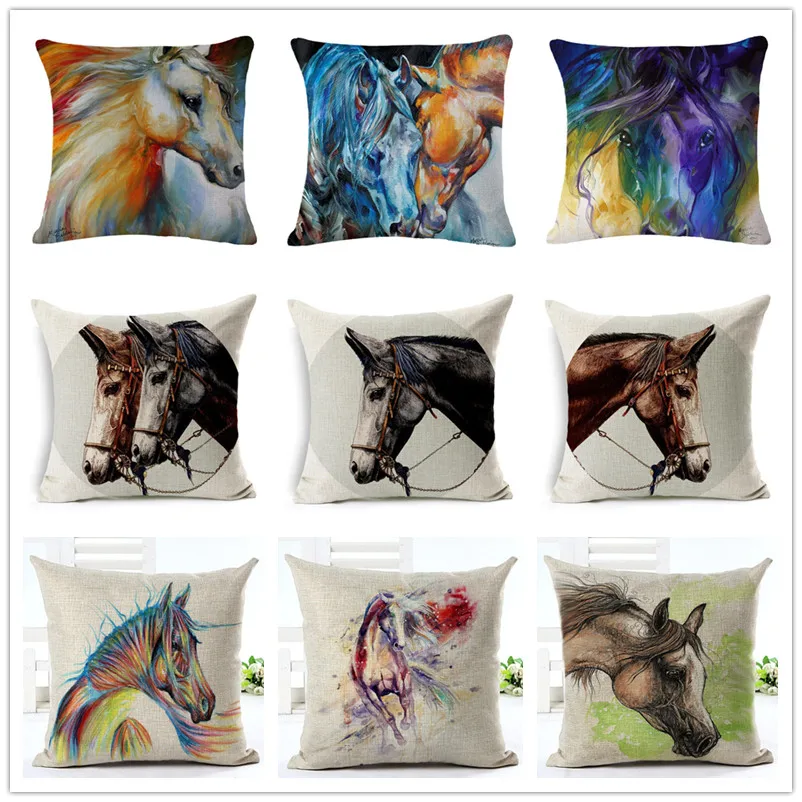 Buy Horse Decorative Cushion Cover 45x45CM (18x18IN